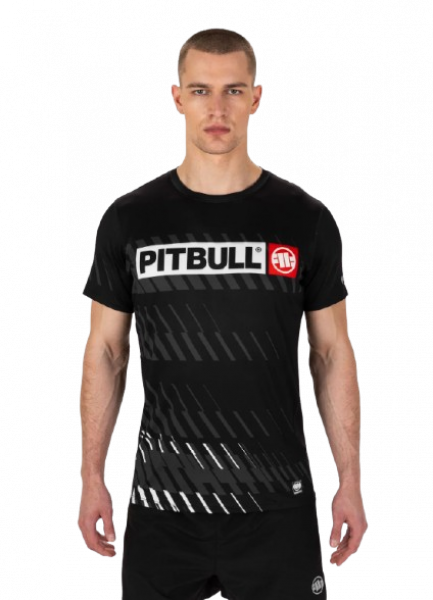 Pit Bull T-Shirt Mesh Performance Pro Plus Street Dog Schwarz